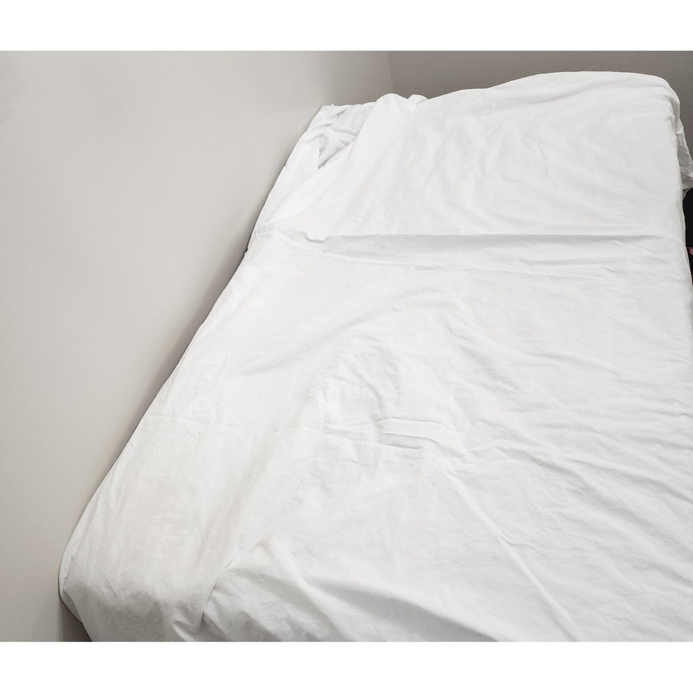 Ballard Design Colette French Knot Twin Sz Duvet Cover White 100% Cotton - Picture 4 of 7